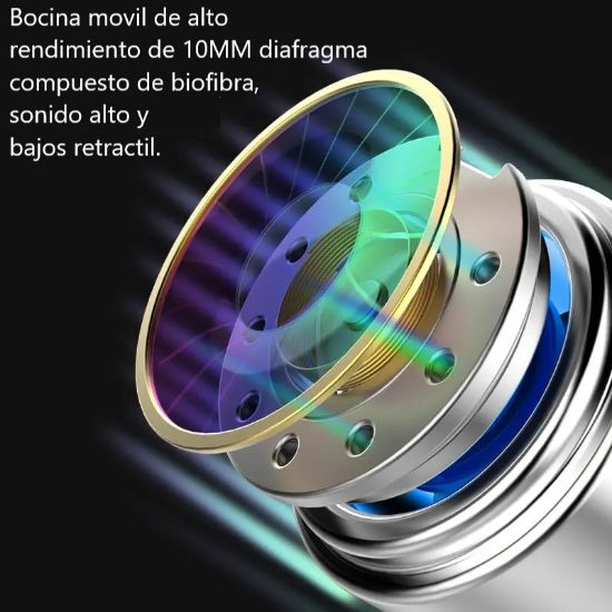Imagen de Auriculares de doble bobina amarillo móvil con sonido impactante 3.5mm teléfonos Tablet cable audi