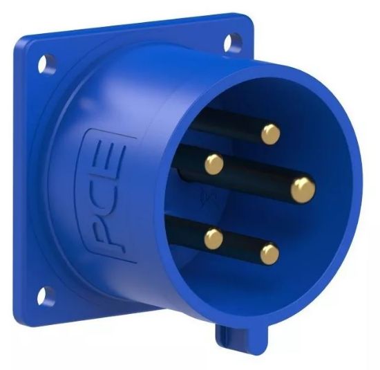 Imagen de Pce Cee Clavija De Empotrar Recta 625-9tt, 32a 5p 9h Ip44