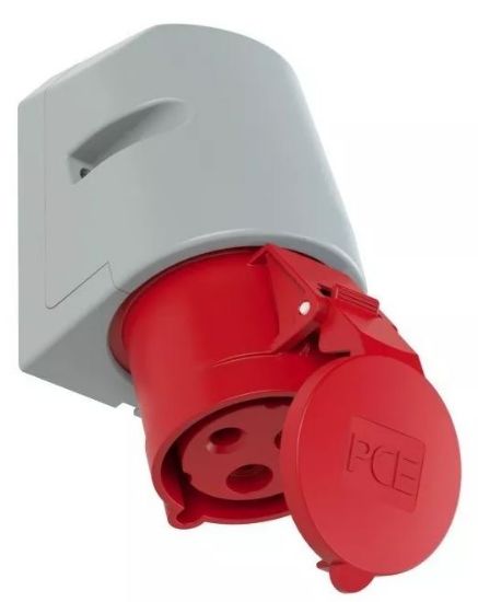 Imagen de Enchufe Industrial Base Mural Pce Cee 32a 3p 9h Ip44 123-9tt