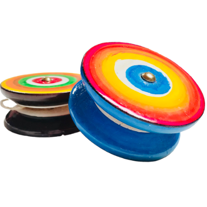 Imagen de 4 YOYOS DE MADERA - YOYO ESTILO MARIPOSA