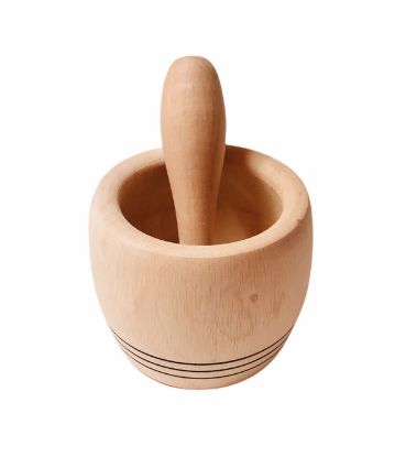 Imagen de Mortero Grande Artesanal De Madera