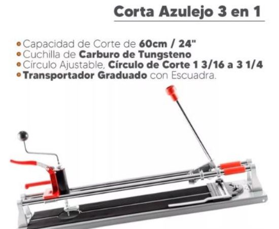 Imagen de Corta Azulejo 3 En 1 60cm