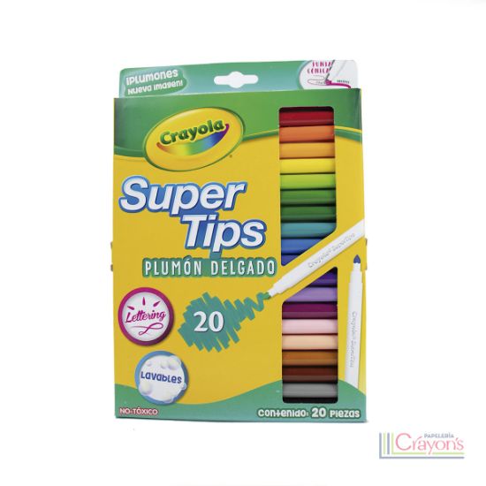 Imagen de Plumones Crayola Super tips 20 piezas