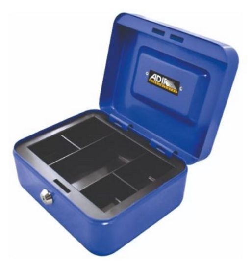 Imagen de Caja Para Dinero Metálica 8 " Color Azul