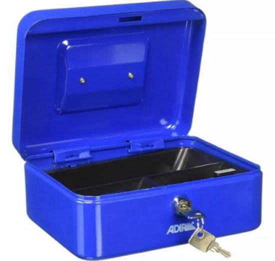 Imagen de Caja Para Dinero Metálica 8 " Color Azul