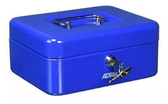 Imagen de Caja Para Dinero Metálica 8 " Color Azul