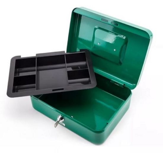 Imagen de Caja Para Dinero Metálica 10" Color Verde