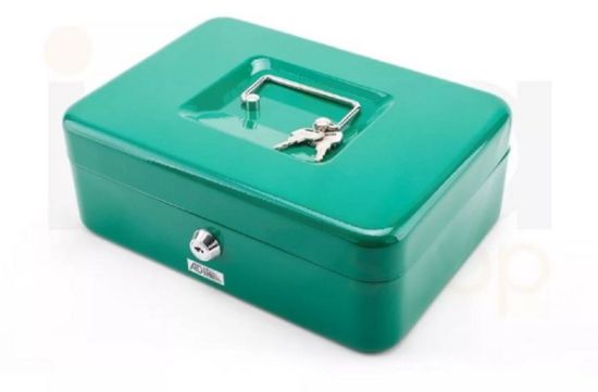 Imagen de Caja Para Dinero Metálica 10" Color Verde