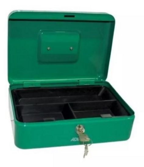 Imagen de Caja Para Dinero Metálica 10" Color Verde