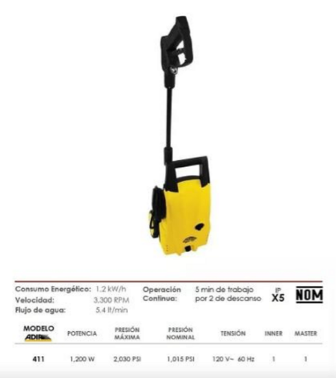 Imagen de Hidrolavadora 2030psi 1200w