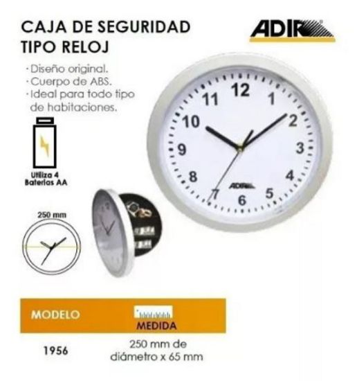 Imagen de Caja Fuerte De Seguridad Tipo Reloj De Pared