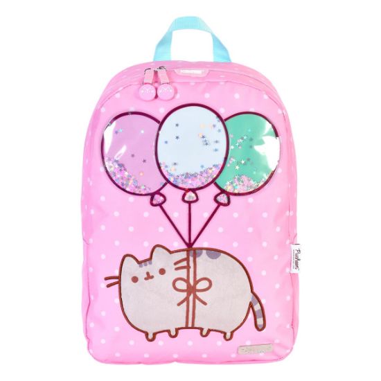 Imagen de Mochila Gato Pusheen The Cat Gatita En Globos Con Estrellas Rosa