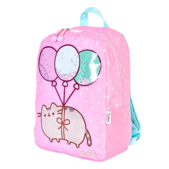 Imagen de Mochila Gato Pusheen The Cat Gatita En Globos Con Estrellas Rosa