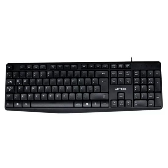 Imagen de Combo Mk210 Teclado Mouse 1600 Dpi Alámbrico Creator Mk210 pc negro cable usb