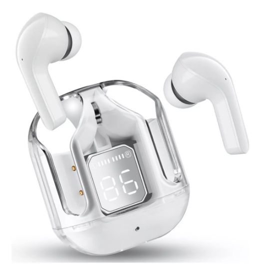 Imagen de Audífonos Inalámbricos Bluetooth 5.3 Transparente Auriculares Microfono deportivos Música celular