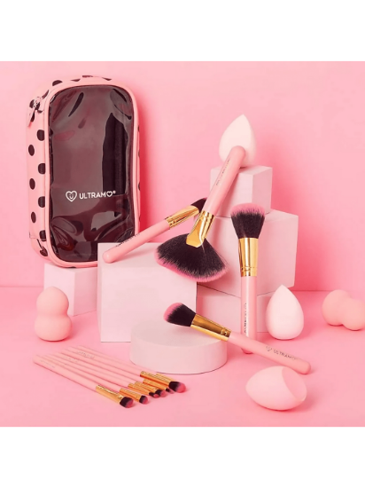 Imagen de Set de 11 Brochas Profesionales con Estuche-Cosmetiquera