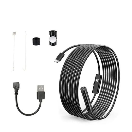 Imagen de Endoscopio Android 7mm inspección Cámara impermeable LED Compatible teléfono Android PC lap cable