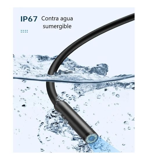 Imagen de Endoscopio Android 7mm inspección Cámara impermeable LED Compatible teléfono Android PC lap cable
