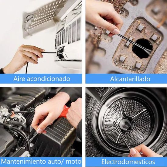Imagen de Endoscopio Android 7mm inspección Cámara impermeable LED Compatible teléfono Android PC lap cable