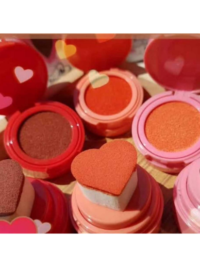 Imagen de 2 Rubores con Aplicador de Corazón Acolchonado.