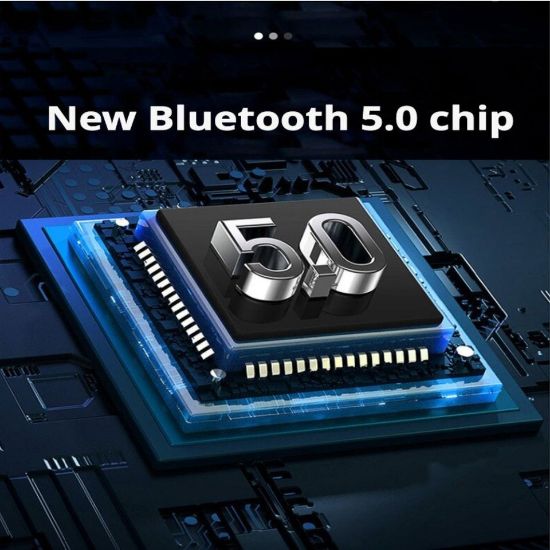 Imagen de Transmisor Receptor Para Adaptador Bluetooth Auto Estéreo USB volumen música rgb luz led cargador