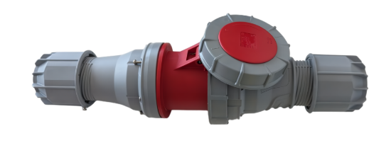 Imagen de Enchufe y Clavija PCE CEE, de 125A, 5P, 6H, Ip67 Power Twist, Modelos 045-6 y 245-6