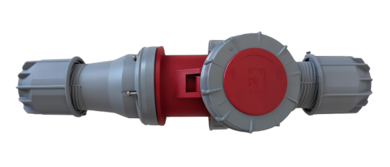 Imagen de Enchufe y Clavija PCE CEE, de 125A, 5P, 6H, Ip67 Power Twist, Modelos 045-6 y 245-6