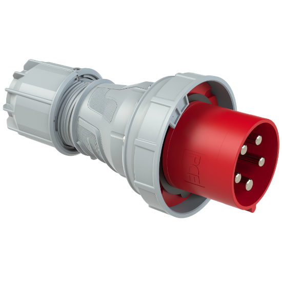 Imagen de Enchufe y Clavija PCE CEE, de 125A, 5P, 6H, Ip67 Power Twist, Modelos 045-6 y 245-6