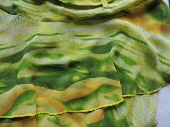 Imagen de Falda De Mujer Zobeida Talla 7 Nueva Fresca Naranja Verde