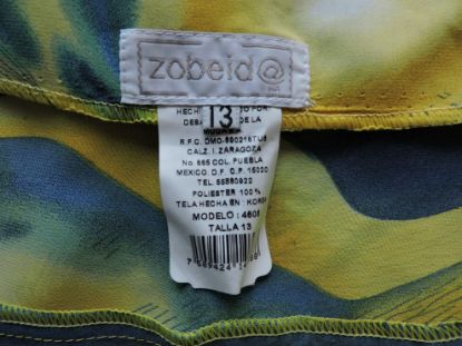 Imagen de Falda De Mujer Zobeida Talla 13 Mujer Original Nueva Azul Amarillo