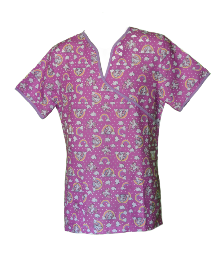 Imagen de Playera casaca P/ Dentista Pediatra Talla 30 Mujer Nueva Unicornios