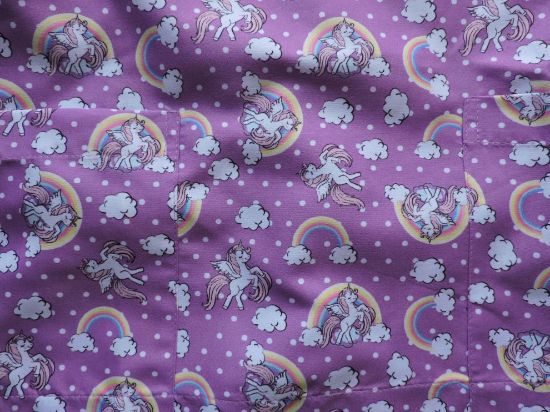 Imagen de Playera casaca P/ Dentista Pediatra Talla 30 Mujer Nueva Unicornios