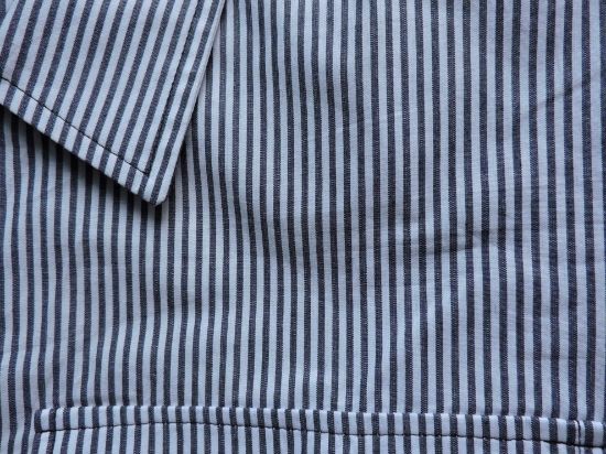 Imagen de Camisa Zobeida Talla 40 (xl) Hombre Original Nueva Rayas Negro blanco