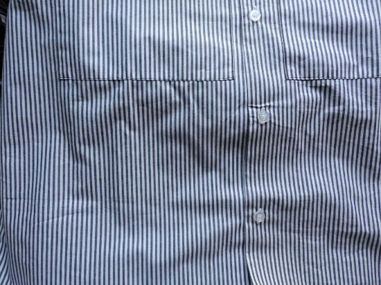 Imagen de Camisa Zobeida Talla 40 (xl) Hombre Original Nueva Rayas Negro blanco