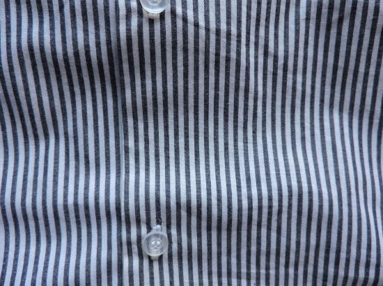 Imagen de Camisa Zobeida Talla 40 (xl) Hombre Original Nueva Rayas Negro blanco