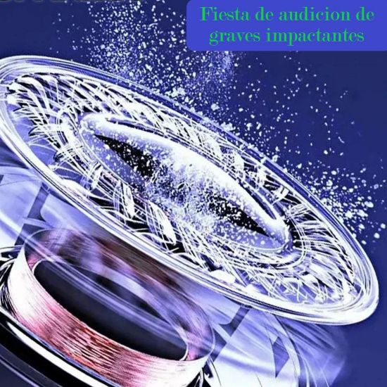 Imagen de Bocina inalámbrico RGB altavoces inalámbricos bluetooth sonido portátil MP3 graves luces LED