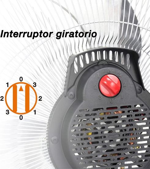 Imagen de Ventilador Metálico 18' Mytek 3348 Pared Mesa Piso
