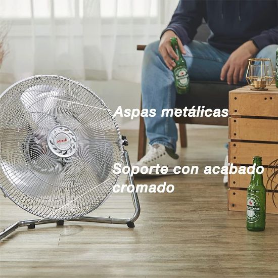 Imagen de Ventilador Metálico 18' Mytek 3348 Pared Mesa Piso