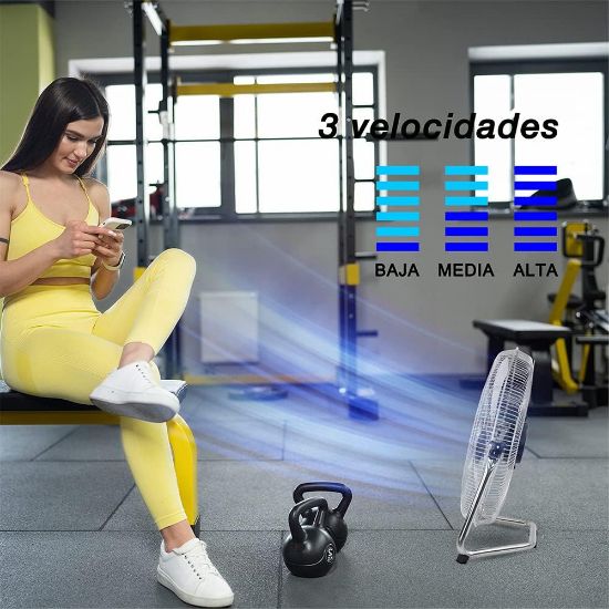 Imagen de Ventilador Metálico 18' Mytek 3348 Pared Mesa Piso