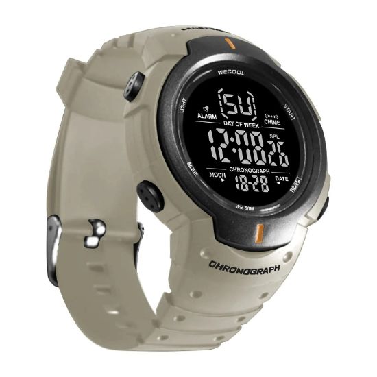 Imagen de Reloj de pulsera deportivo khaki con alarma Digital cronógrafo multifunción resistente al agua led