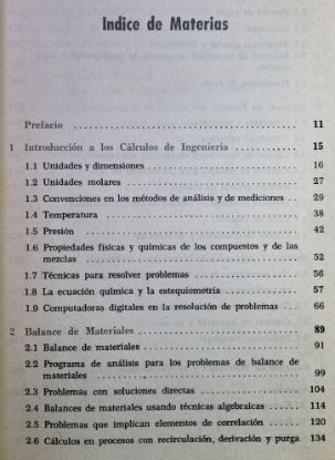 Imagen de Libro Principios y cálculos básicos de la ingeniería química