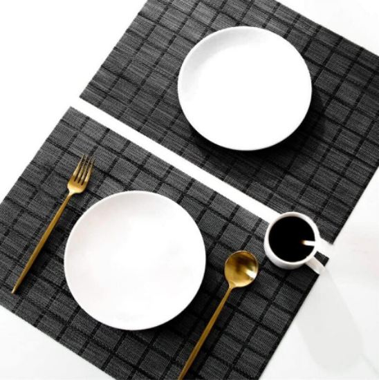 Imagen de 4 Manteles Individuales 45x30cm Mesa de Fiesta, Cena Navideña