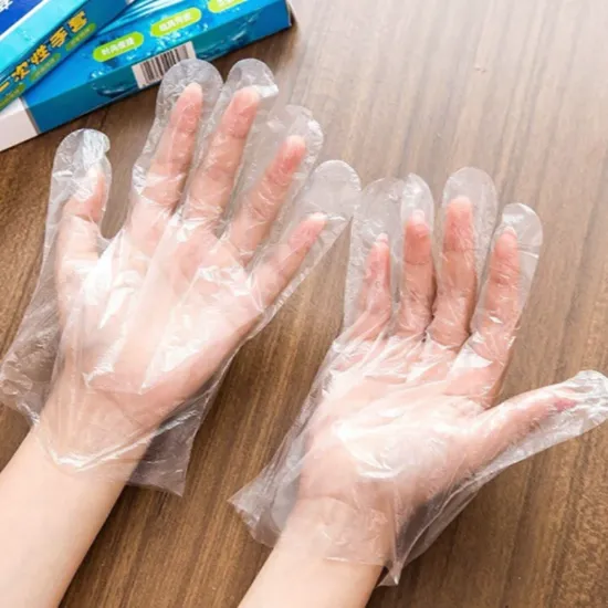 Imagen de Caja con Guantes Desechables PE Transparentes Flexibles