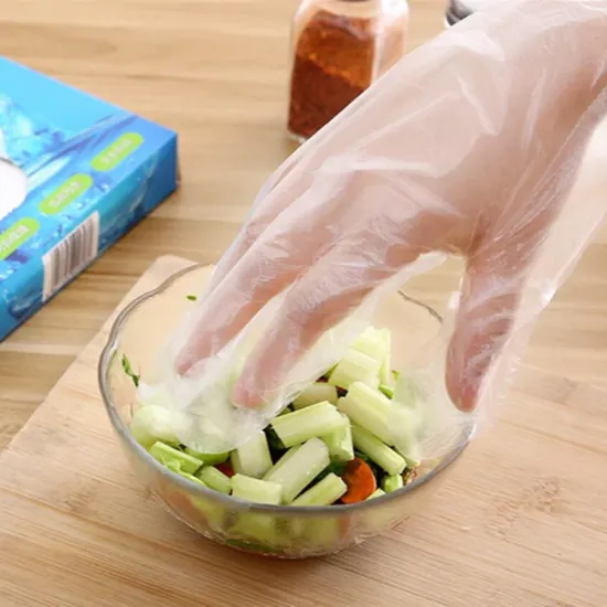 Imagen de Caja con Guantes Desechables PE Transparentes Flexibles