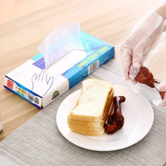 Imagen de Caja con Guantes Desechables PE Transparentes Flexibles