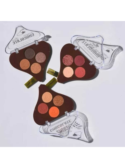 Imagen de Paquete de 3 PALETAS DE SOMBRAS Colección Especial Chocolate Pigmentación Perfecta