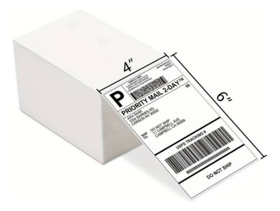 Imagen de Caja 12 Paquete 1000 c/u Etiquetas Térmicas 10x15cm (4x6') para Envios de Paqueteria 