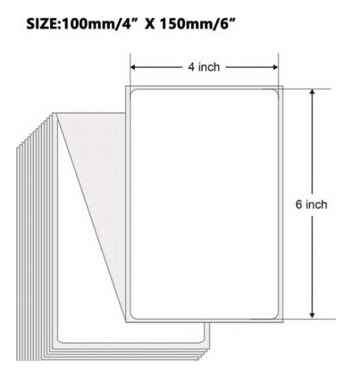 Imagen de Caja 12 Paquete 1000 c/u Etiquetas Térmicas 10x15cm (4x6') para Envios de Paqueteria 