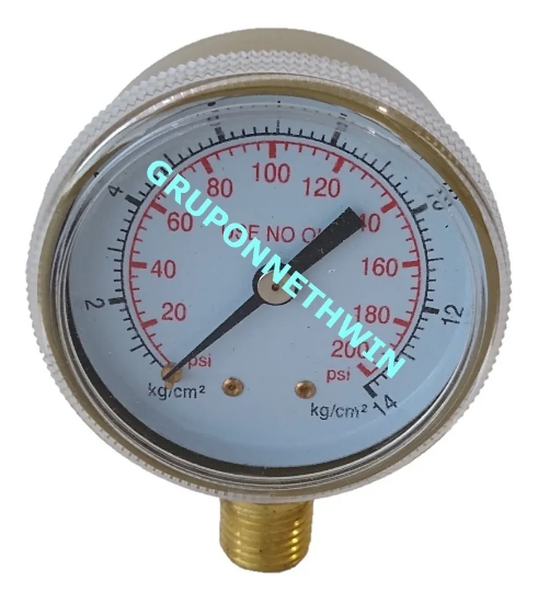 Imagen de Manómetro Seco, De 60, 200, 400 ó 4000 Psi, 1/4 Npt 