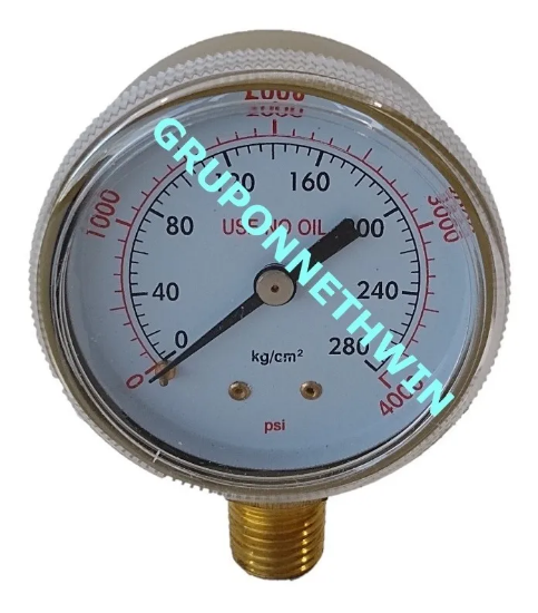 Imagen de Manómetro Seco, De 60, 200, 400 ó 4000 Psi, 1/4 Npt 